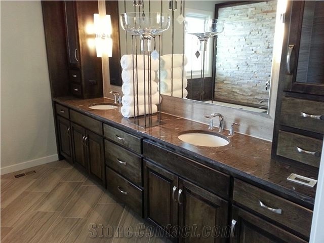 Cygnus Granite Bevel Edge Bathroom Vanity Top