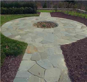 Irregular Natural Cleft Bluestone Flagstone Patio Pavement