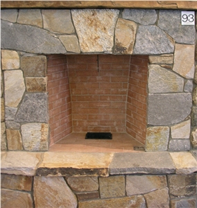Spruce Mountain Mosaic Veneer Fireplace Design