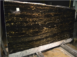 Portoro and Diamond Fall Marble Slabs