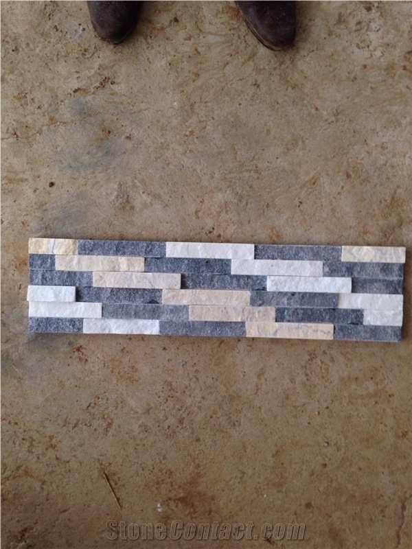 Wall cladding panel- stair type, ledge stone, split marble