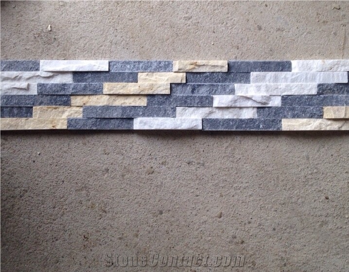 Wall cladding panel- stair type, ledge stone, split marble