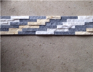 Wall cladding panel- stair type, ledge stone, split marble