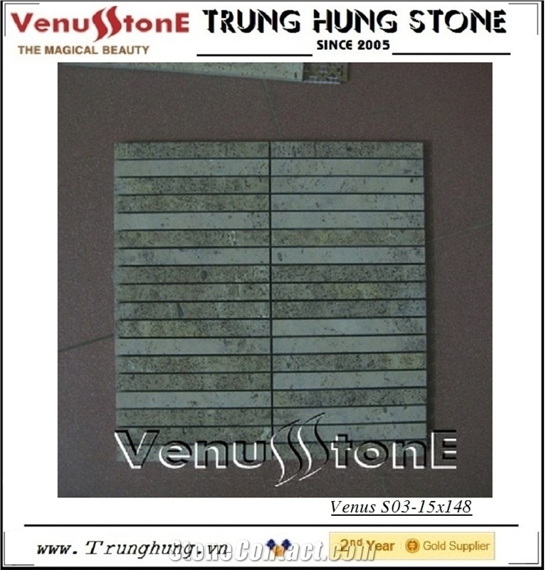 15*148 Beige Carpetr Polished Marble Mosaic Tiles