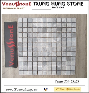 23*23 Grey Polished Marble Mosaic Tiles