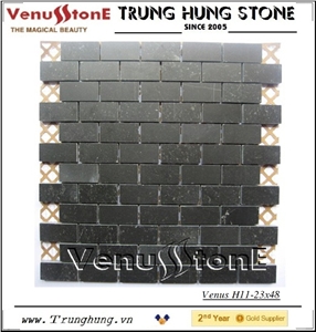 23*48 Blue Stone Honed Mosaic Tiles