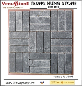 31*98 Blue Stone Tumbled Marble Mosaic Tiles