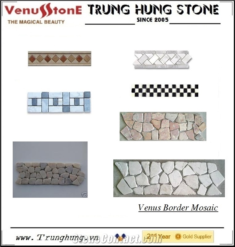 Decorative Marble Mosaic Border
