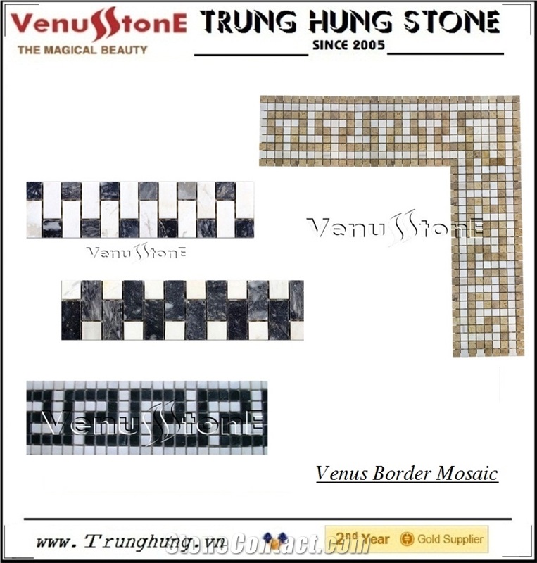 Mix Color Marble Mosaic Border