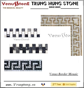 Mix Color Marble Mosaic Border