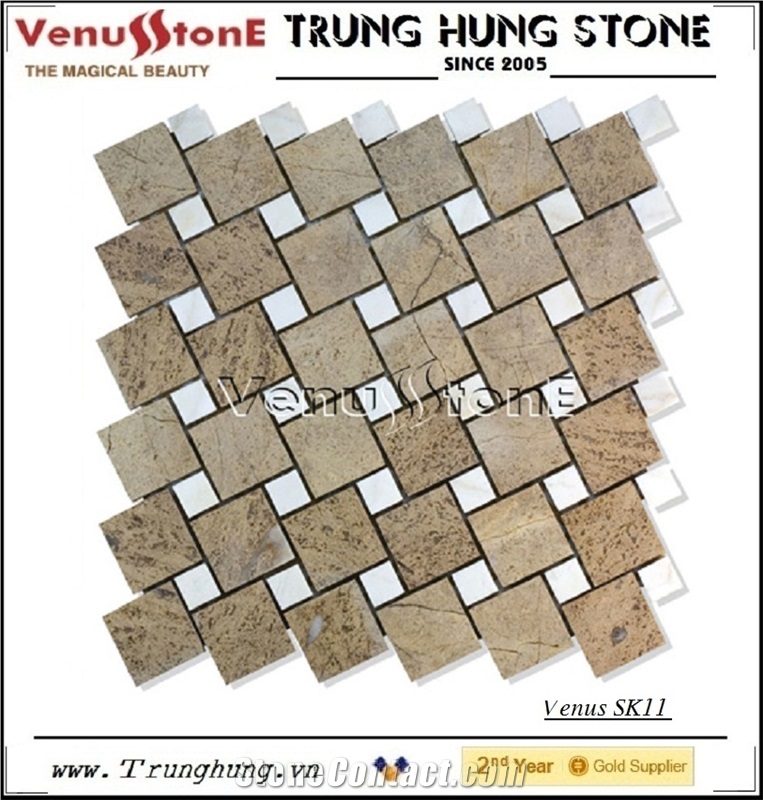 Vietnam Multicolor Marble Mosaic with Classic Style