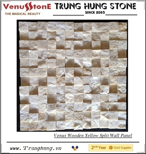 Vietnam Wooden Yellow Split Wall Panel