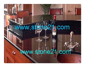 Black Galaxy Granite Kitchen Countertops