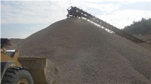 China Cheap Landscaping Crushed Stone,Grey Granite Road Gravel