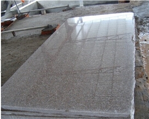 Chinese Polished G635 Anxi Red Granite Monument & Tombstone