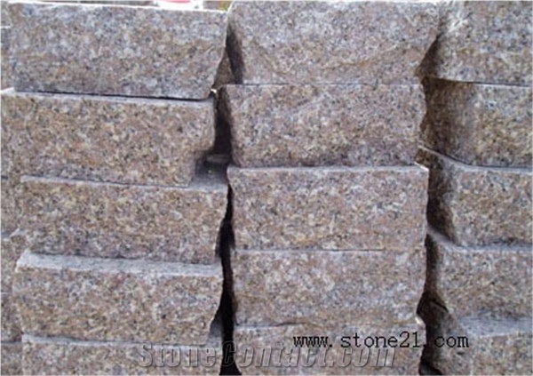 Fujian Natural Granite G648 Paving Stone, China Red Granite Cube Stone