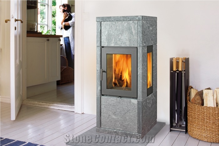 Kube Rectangular Soapstone Stove