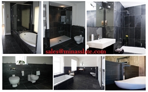 Preta Ardosia Slate Tiles, Brazil Black Slate