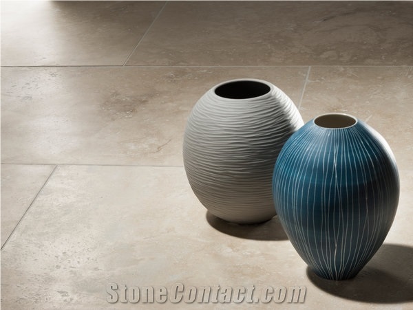 Travertine Tiles Medium Line, Sanded