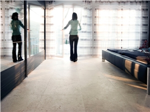 Travertine Tiles Medium Line, Sanded