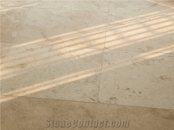 Travertine Tiles Medium Line, Sanded