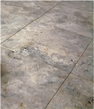 Afyon Silver Travertine Slabs & Tiles, Turkey Grey Travertine