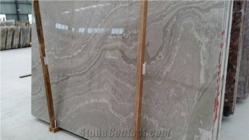 Grigio Sea Wave Grey Marble Slabs High Glossy Polished, Grey Wave Marble Machine Cutting Tiles for Bathroom Walling,Floor Covering