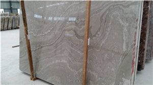 Grigio Sea Wave Grey Marble Slabs High Glossy Polished, Grey Wave Marble Machine Cutting Tiles for Bathroom Walling,Floor Covering