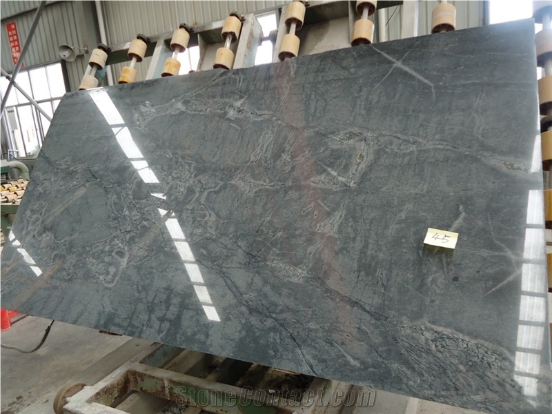 Serpentino Vitoria Azul Boquira Quartzite Slab,Machine Cuting Blue Sky Tile Panel for Building Villa Wall Cladding,Interior Floor Covering