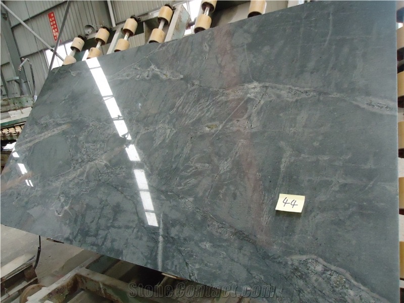 Serpentino Vitoria Azul Boquira Quartzite Slab,Machine Cuting Blue Sky Tile Panel for Building Villa Wall Cladding,Interior Floor Covering