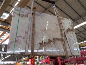 Red Dragon Onyx Slabs & Tiles, China Beige Onyx