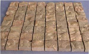 Jerusalem Pink Limestone Tumbled Mosaic