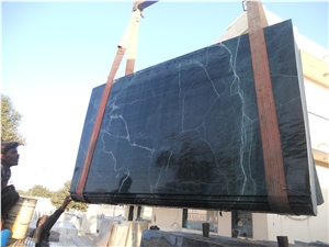 Dark Green G Strakes Marble Slabs & Tiles