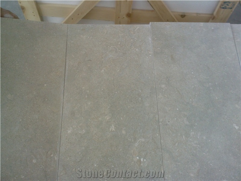 Fossil Green Limestone Tiles & Slabs, Seagrass Limestone Polished Floor Tiles, Wall Tiles