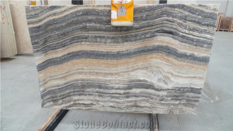 Gray Onyx Slabs, Silver Onyx Turkey Tiles & Slabs
