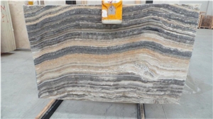 Gray Onyx Slabs, Silver Onyx Turkey Tiles & Slabs