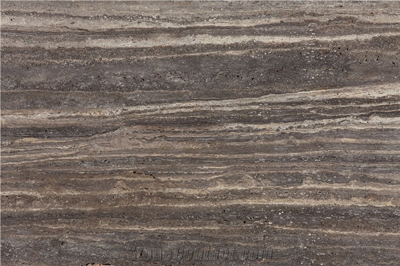 Titanium Silver Travertine Tiles & Slabs, Grey Travertine Turkey Tiles & Slabs
