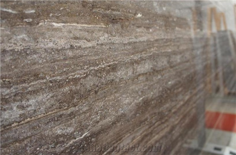 Titanium Silver Travertine Tiles & Slabs, Grey Travertine Turkey Tiles & Slabs