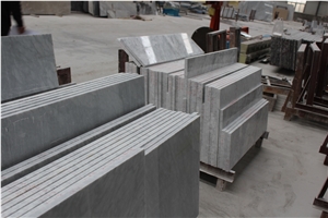 Bianco Carrara Marble Polished Flooring Staricase for Interior Stone Stepping,Stair Risers