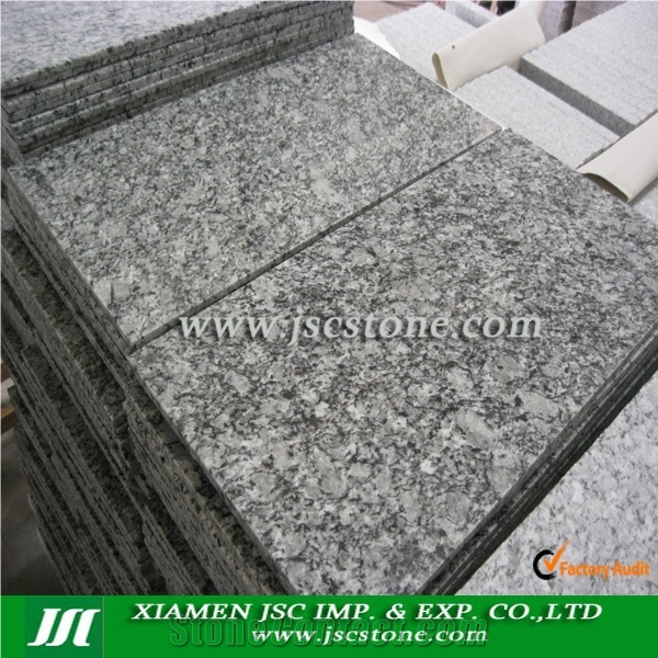 High Quality White Wave Granite Slabs & Tiles, China White Granite