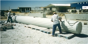 Spain Grey Granite Columns,Roman Column, Handcraft Columns, Gris Quintana Grey Granite Roman Columns