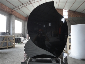 Absolute Black Granite Tombstone,Shanxi Black Granite Monument & Tombstone