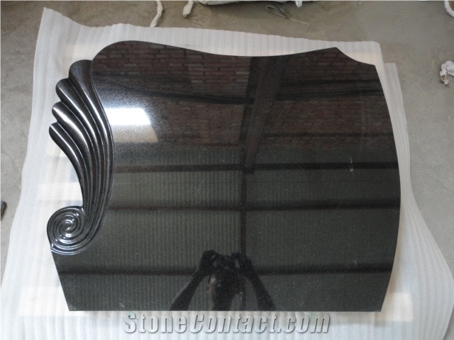 Absolute Black Granite Tombstone,Shanxi Black Granite Monument & Tombstone
