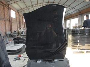 Absolute Black Granite Tombstone,Shanxi Black Granite Monument & Tombstone