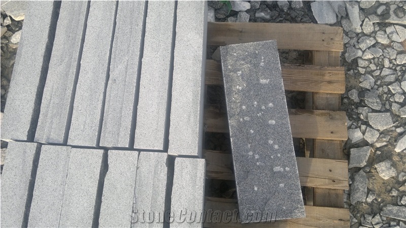 G654 Granite Kerbstone,China Dark Grey Granite Kerbstone,Sesame Grey Granite Kerbstone