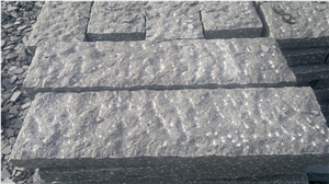 G654 Granite Kerbstone,China Dark Grey Granite Kerbstone,Sesame Grey Granite Kerbstone