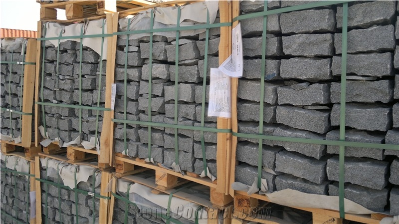 G654 Granite Kerbstone,China Dark Grey Granite Kerbstone,Sesame Grey Granite Kerbstone
