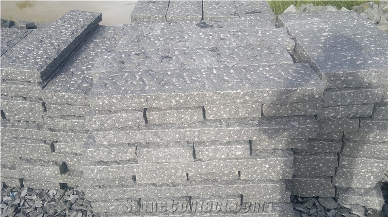 G654 Granite Kerbstone,China Dark Grey Granite Kerbstone,Sesame Grey Granite Kerbstone