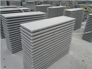 G654 Granite Stairs,China Dark Grey Granite Steps
