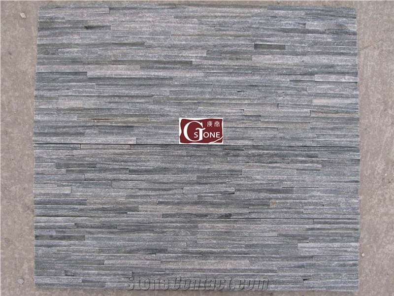 Green Waterfall Cultured Stone, China Green Slate Cultured Stone